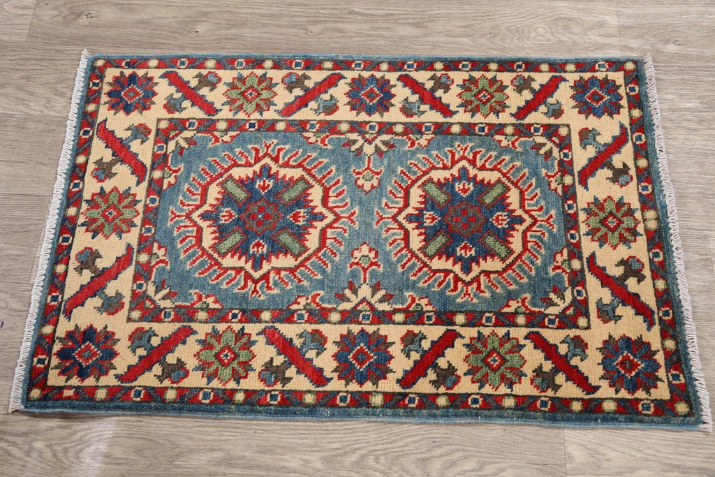 Geometric Super Kazak Oriental Area Rug 2x3