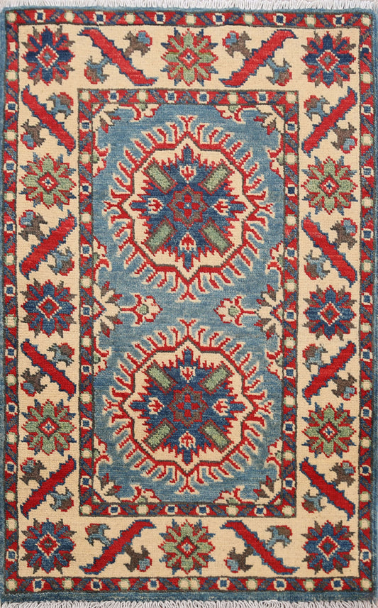 Geometric Super Kazak Oriental Area Rug 2x3