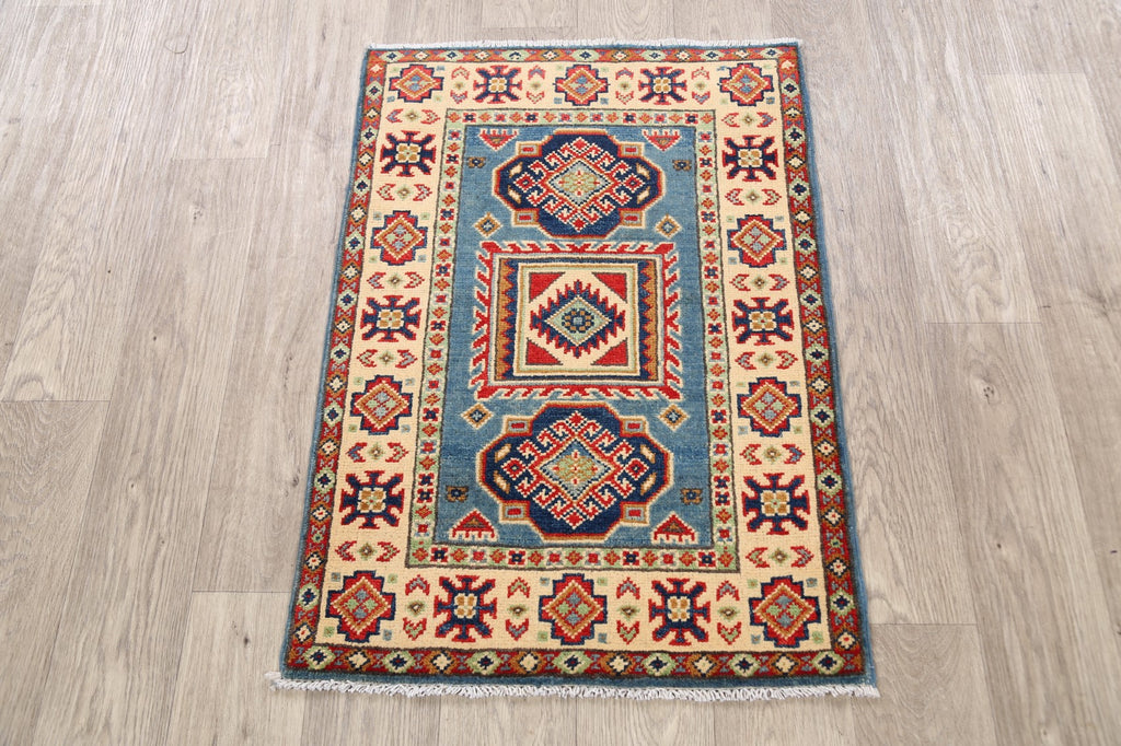 Geometric Super Kazak Oriental Area Rug 2x3