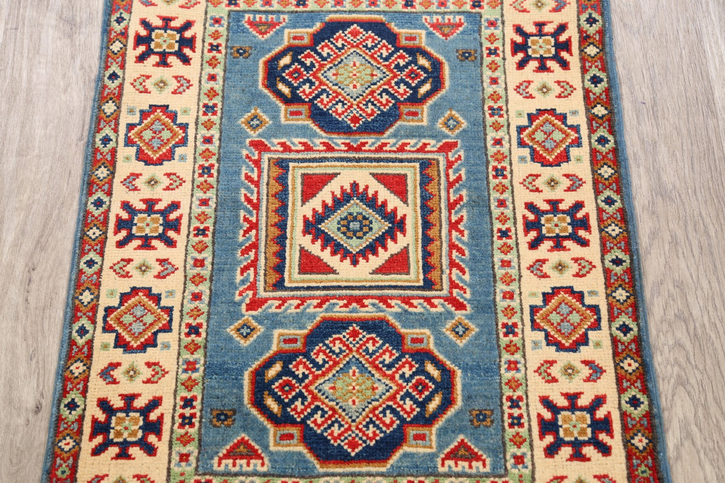 Geometric Super Kazak Oriental Area Rug 2x3