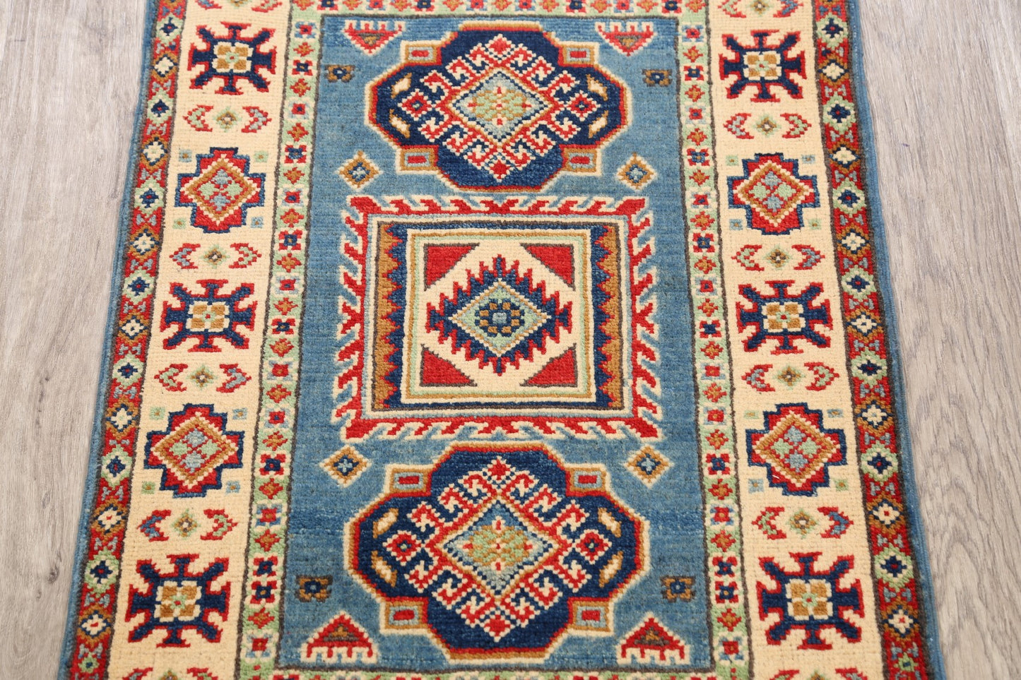 Geometric Super Kazak Oriental Area Rug 2x3