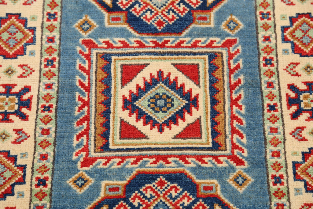 Geometric Super Kazak Oriental Area Rug 2x3