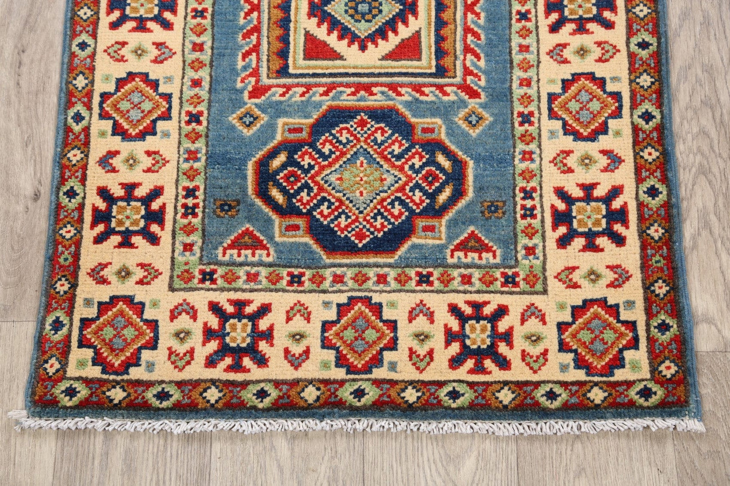 Geometric Super Kazak Oriental Area Rug 2x3