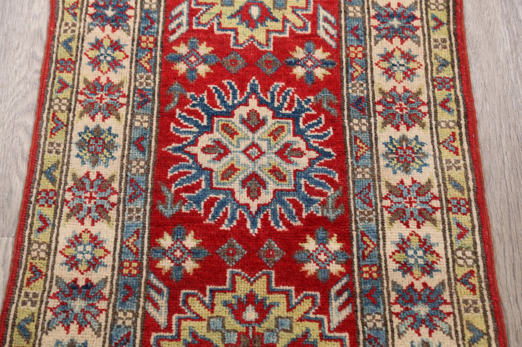 Geometric Super Kazak Oriental Area Rug 2x3