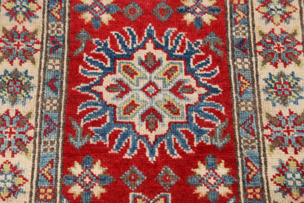 Geometric Super Kazak Oriental Area Rug 2x3