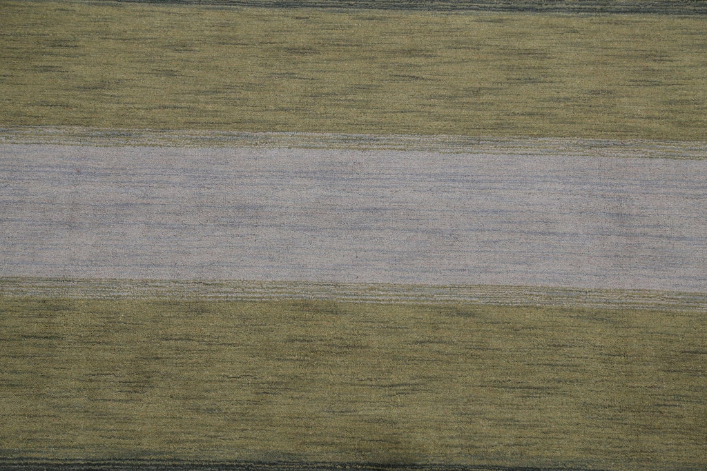 All-Over Striped Gabbeh Oriental Area Rug 7x10