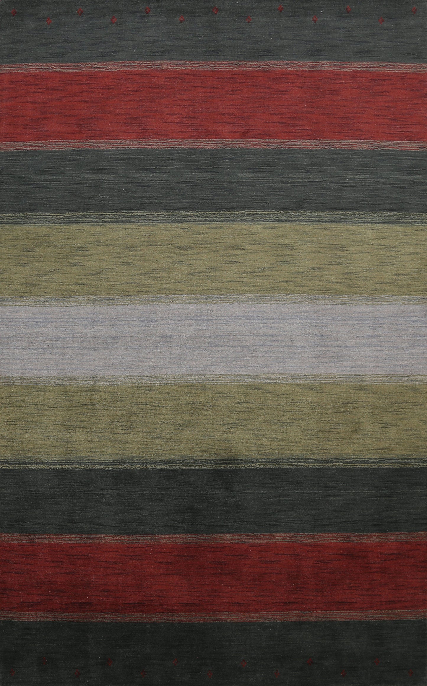 All-Over Striped Gabbeh Oriental Area Rug 7x10