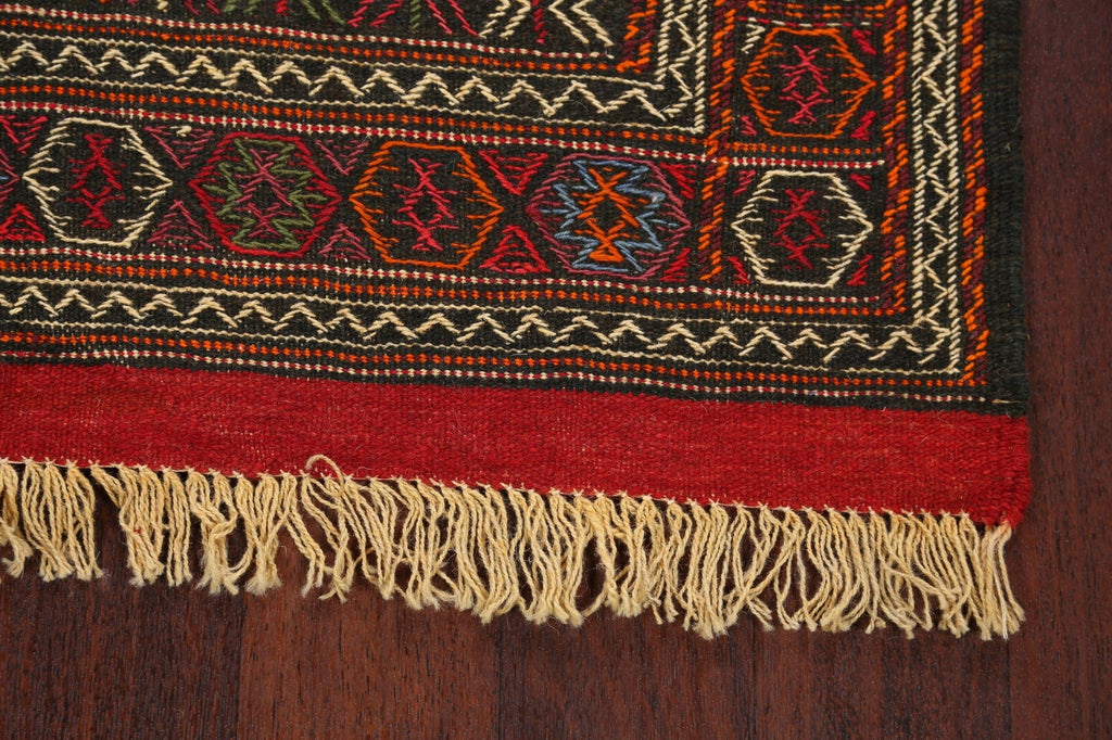 Tribal Sumak Kilim Hand-Woven Persian Area Rug 3x6