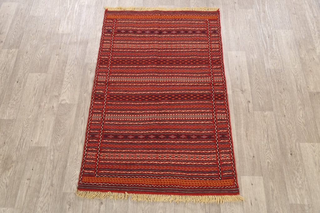 Striped Kilim Persian Area Rug 3x5