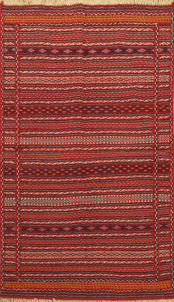 Striped Kilim Persian Area Rug 3x5