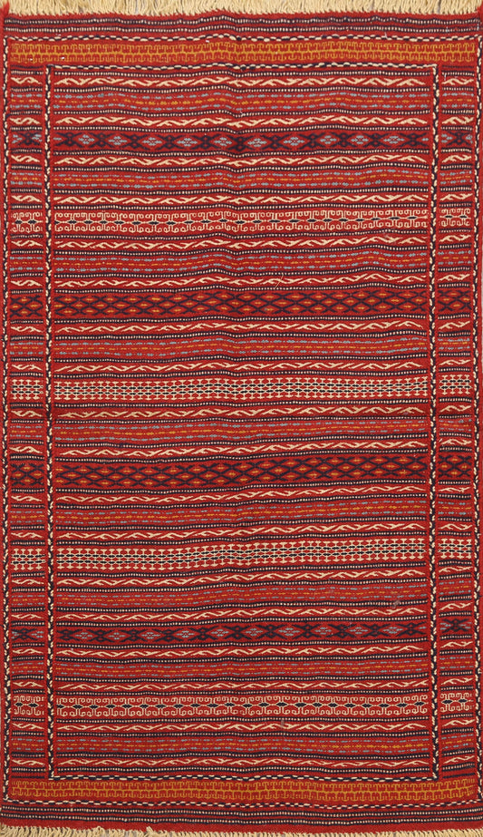 Striped Kilim Persian Area Rug 3x5