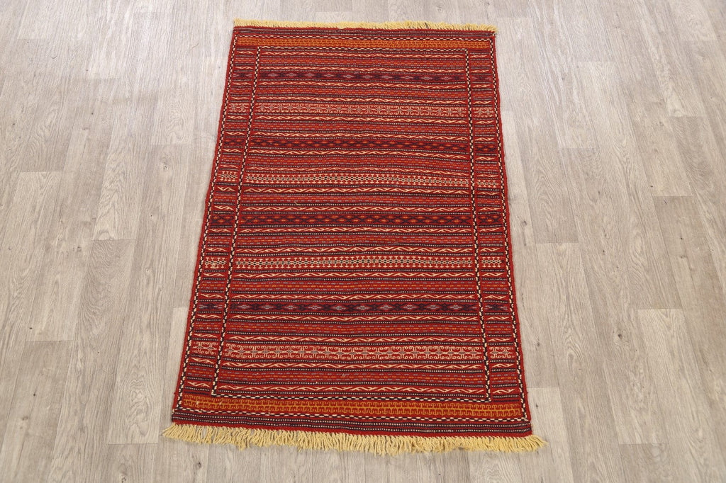 Striped Kilim Persian Area Rug 3x5