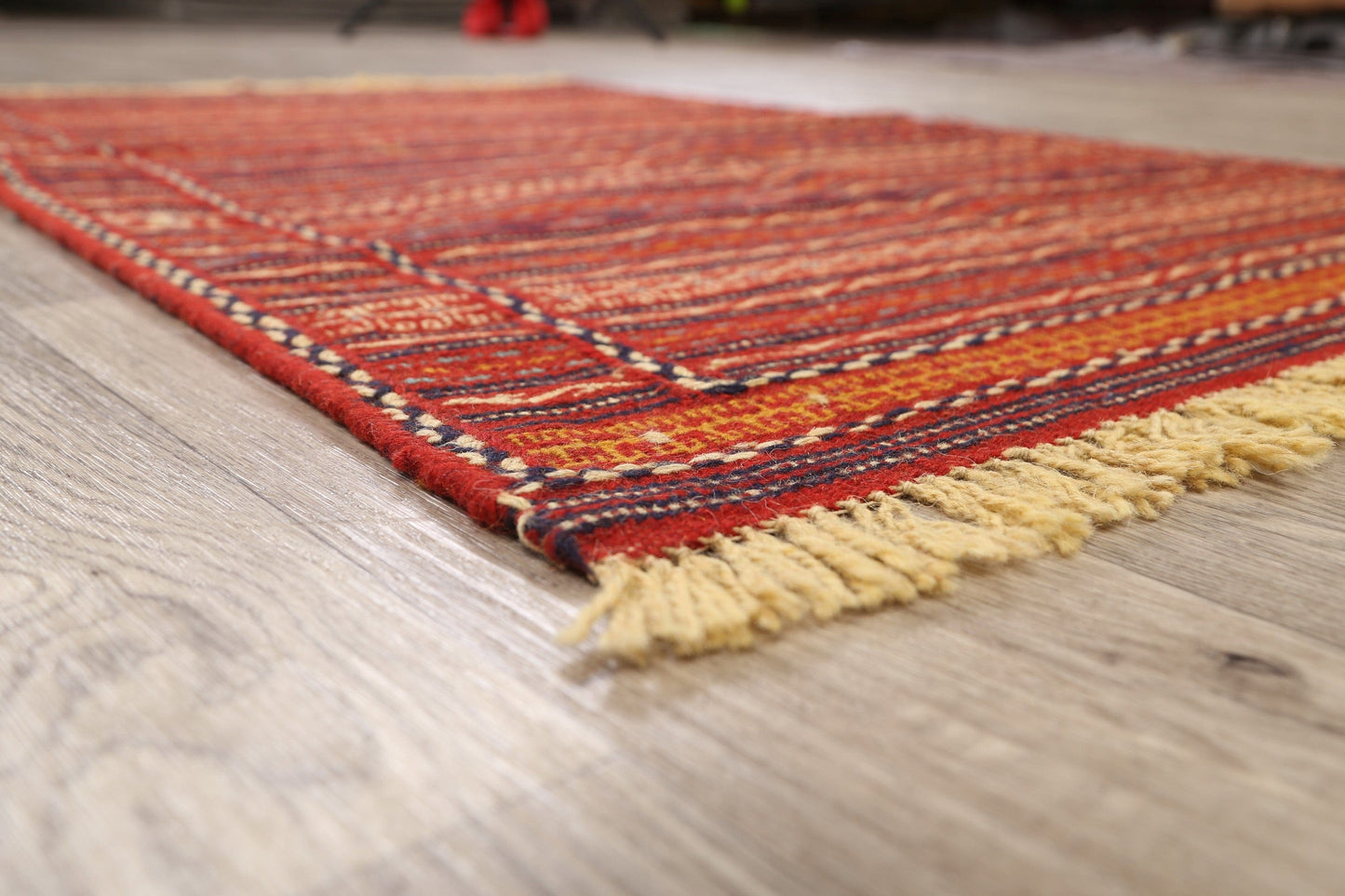 Striped Kilim Persian Area Rug 3x5