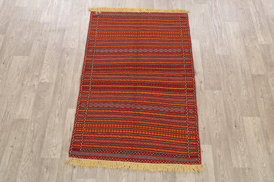 Striped Kilim Persian Area Rug 3x5