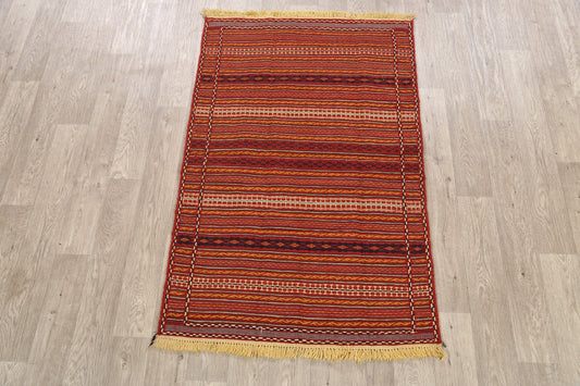 Striped Kilim Persian Area Rug 3x5