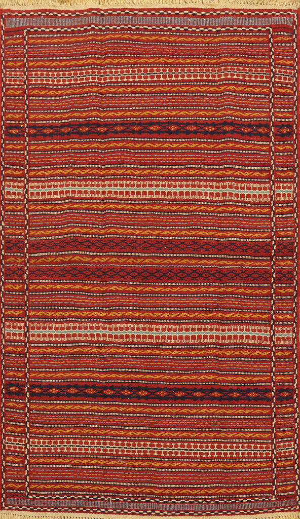 Striped Kilim Persian Area Rug 3x5