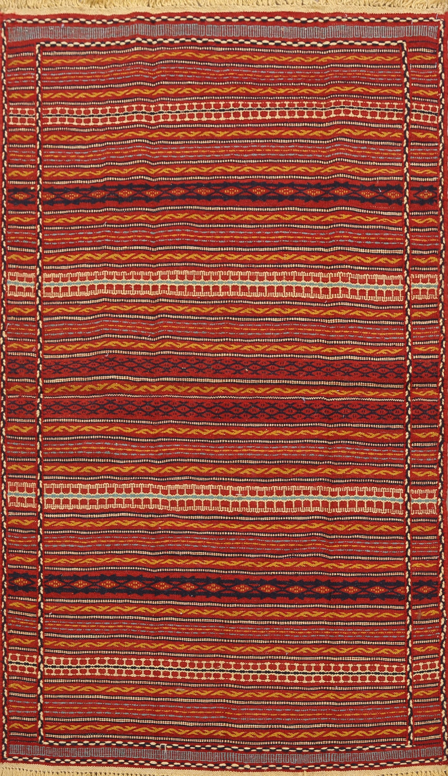 Striped Kilim Persian Area Rug 3x5