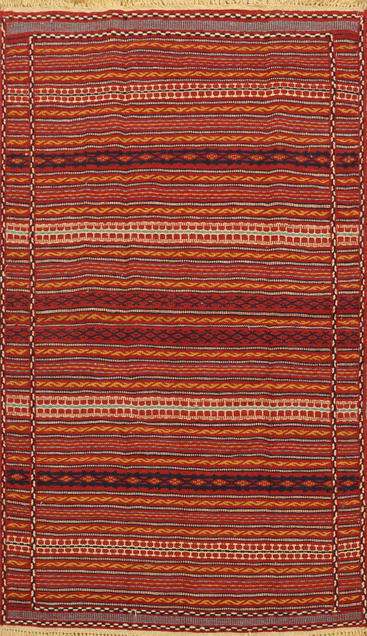 Striped Kilim Persian Area Rug 3x5