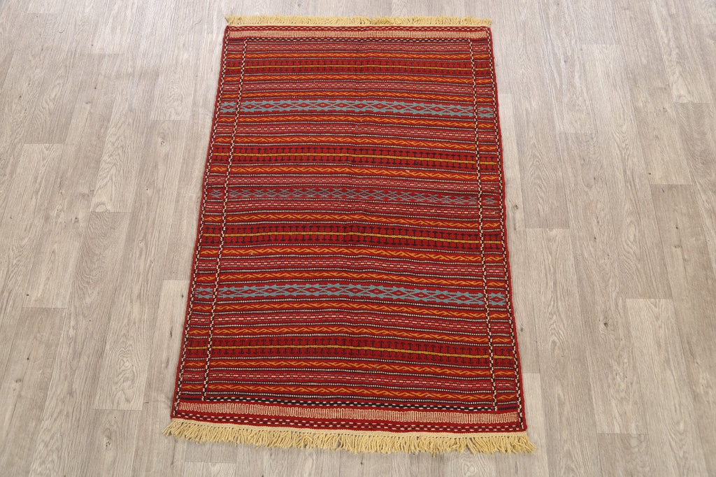 Striped Kilim Persian Area Rug 3x5