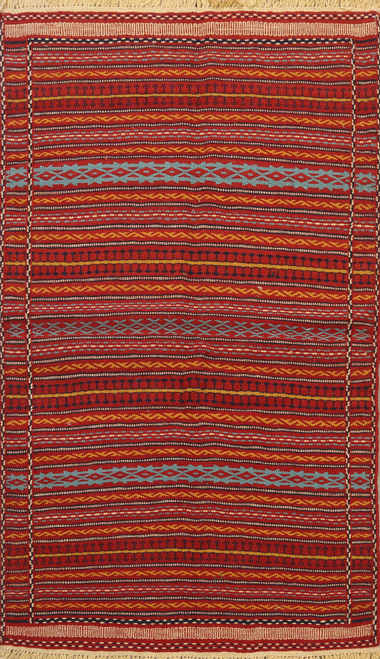 Striped Kilim Persian Area Rug 3x5