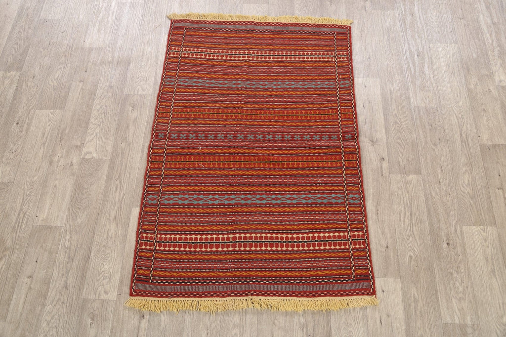 Striped Kilim Persian Area Rug 3x5