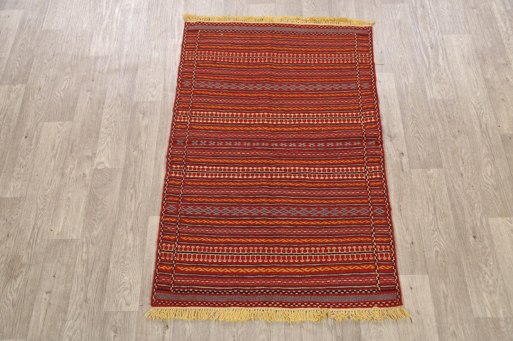 Striped Kilim Persian Area Rug 3x5