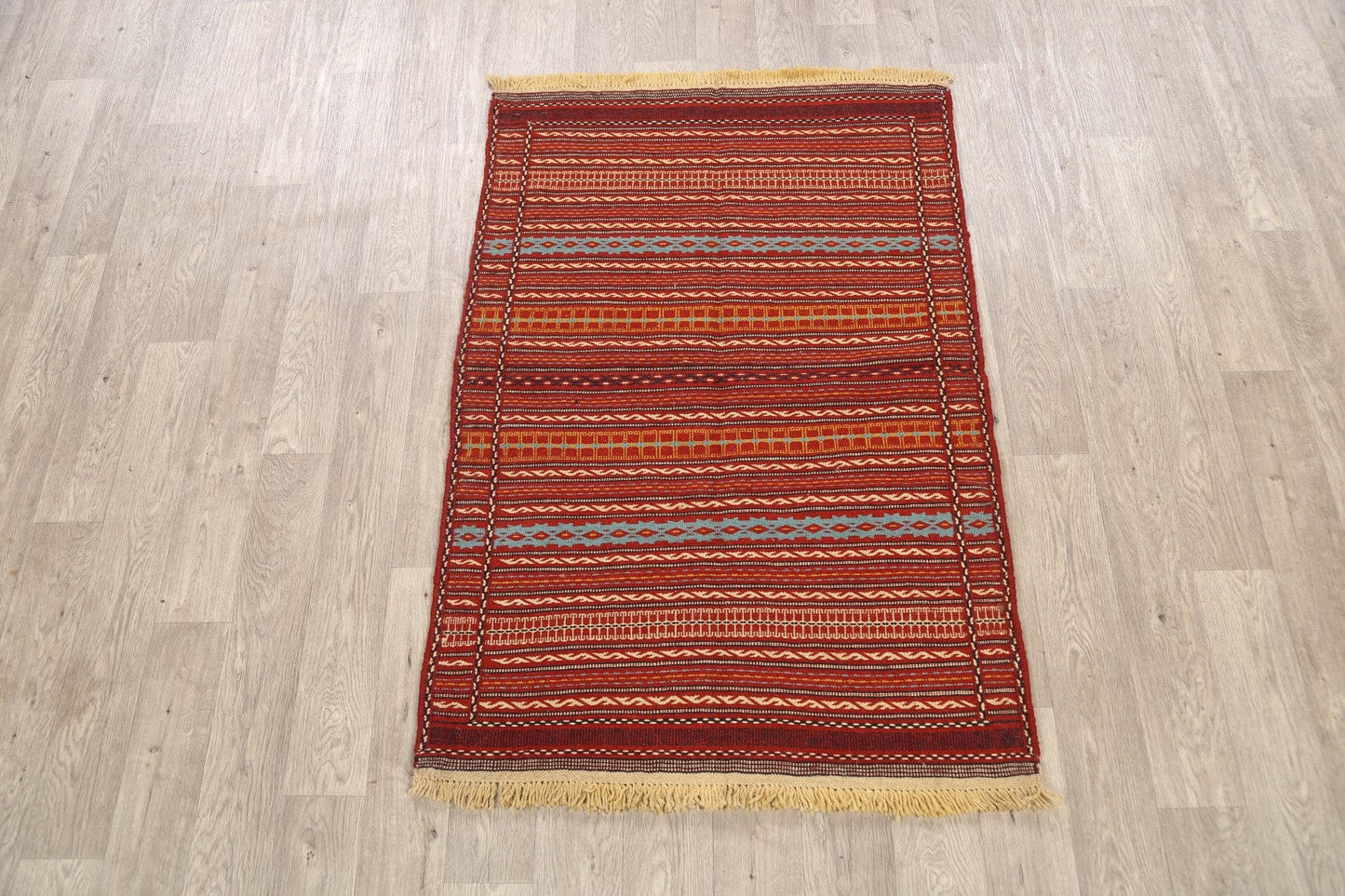 Striped Kilim Persian Area Rug 3x5