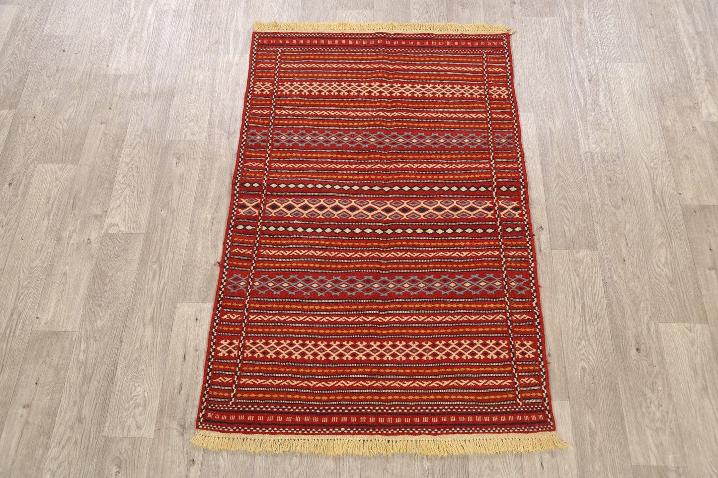 Striped Kilim Persian Area Rug 3x5