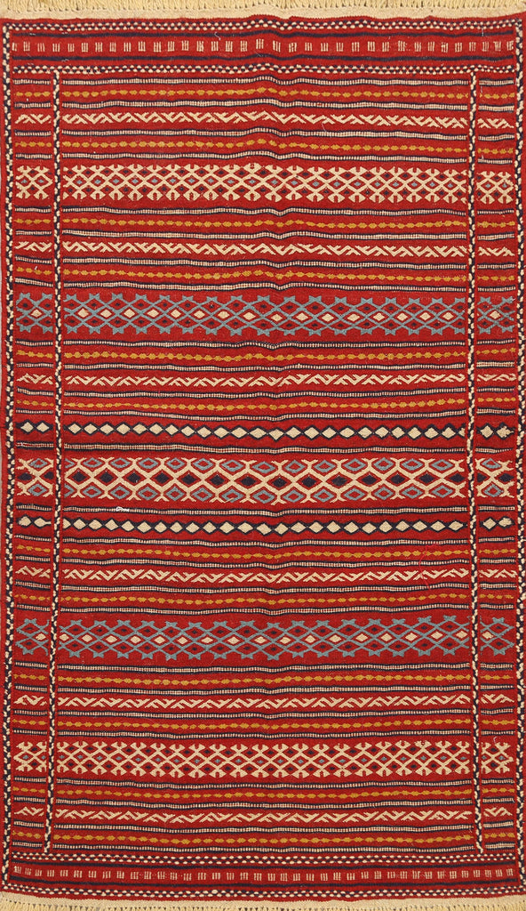 Striped Kilim Persian Area Rug 3x5