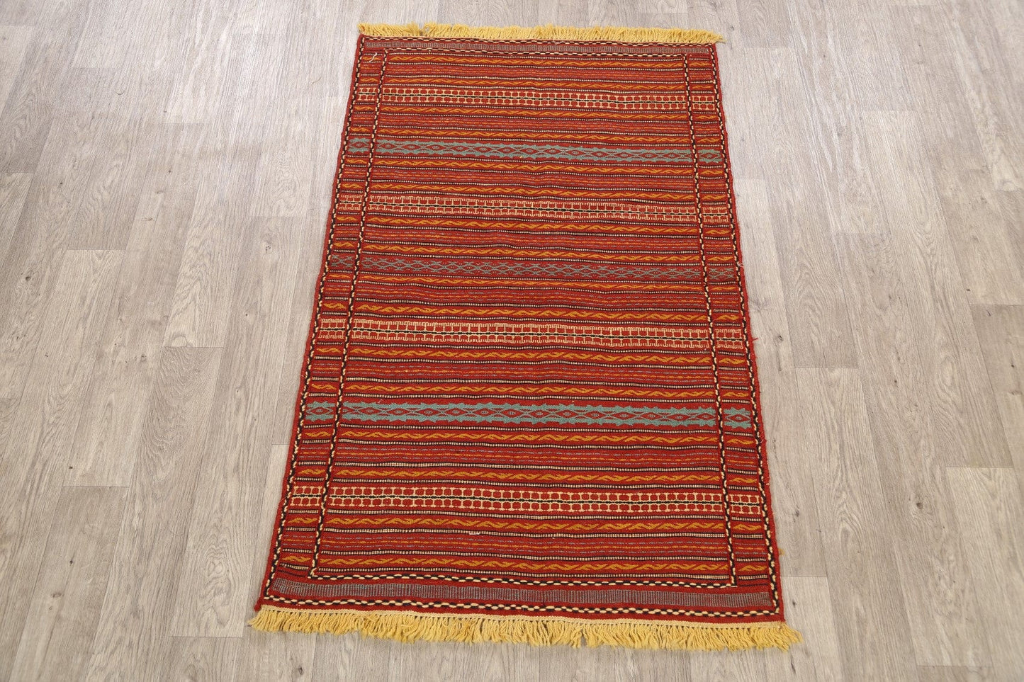 Striped Kilim Persian Area Rug 3x5