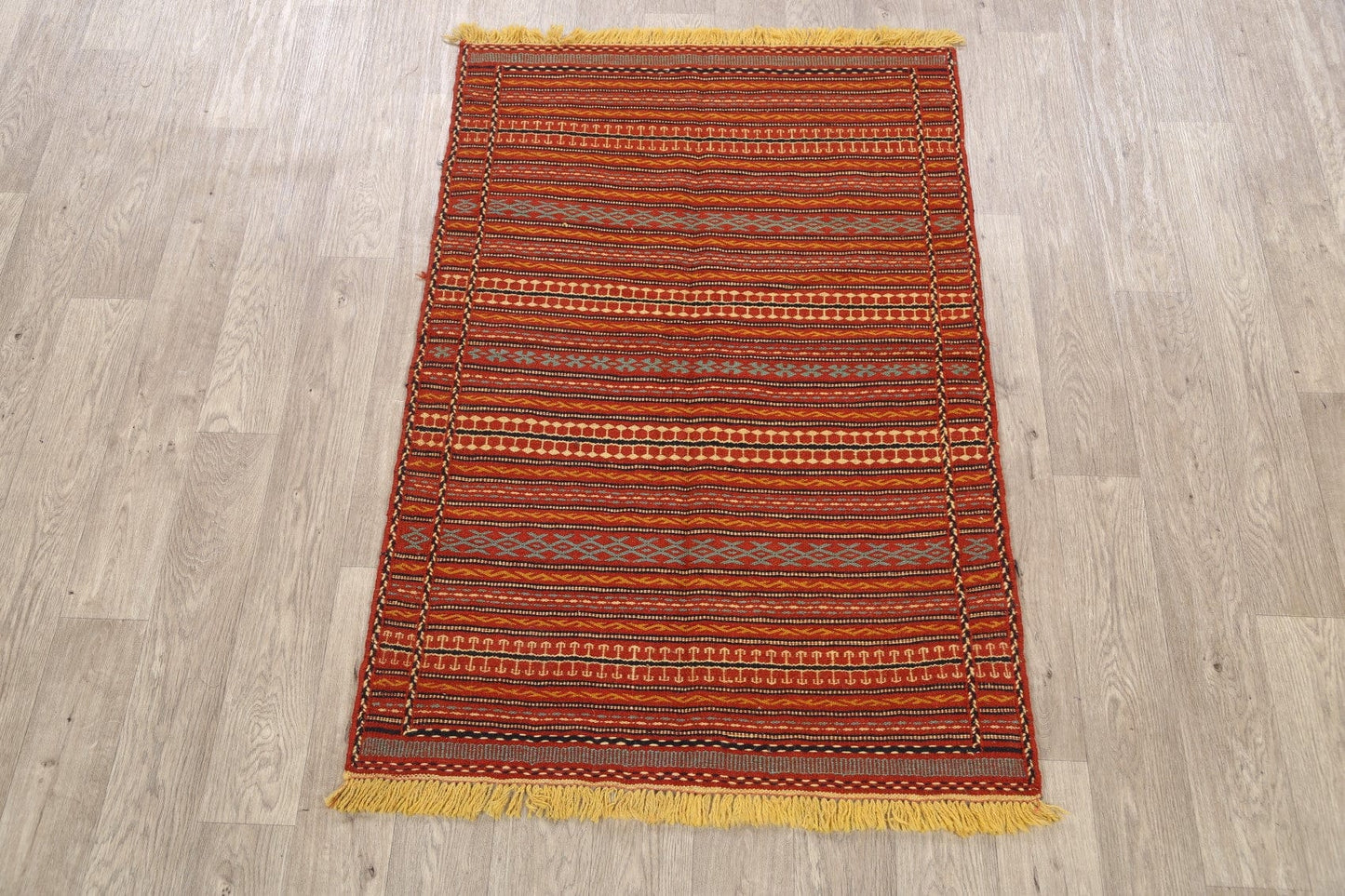 Striped Kilim Persian Area Rug 3x5