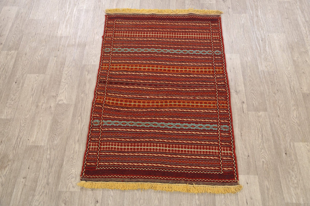 Striped Kilim Persian Area Rug 3x5