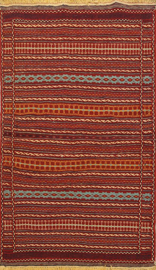 Striped Kilim Persian Area Rug 3x5