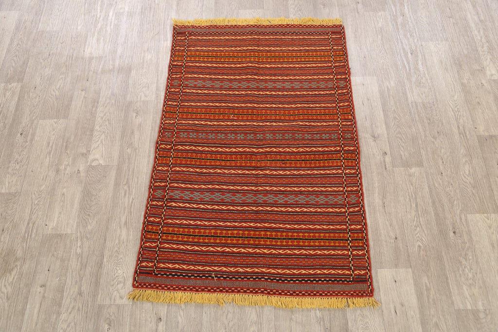 Striped Kilim Persian Area Rug 3x5