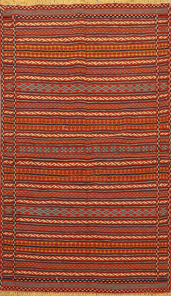 Striped Kilim Persian Area Rug 3x5