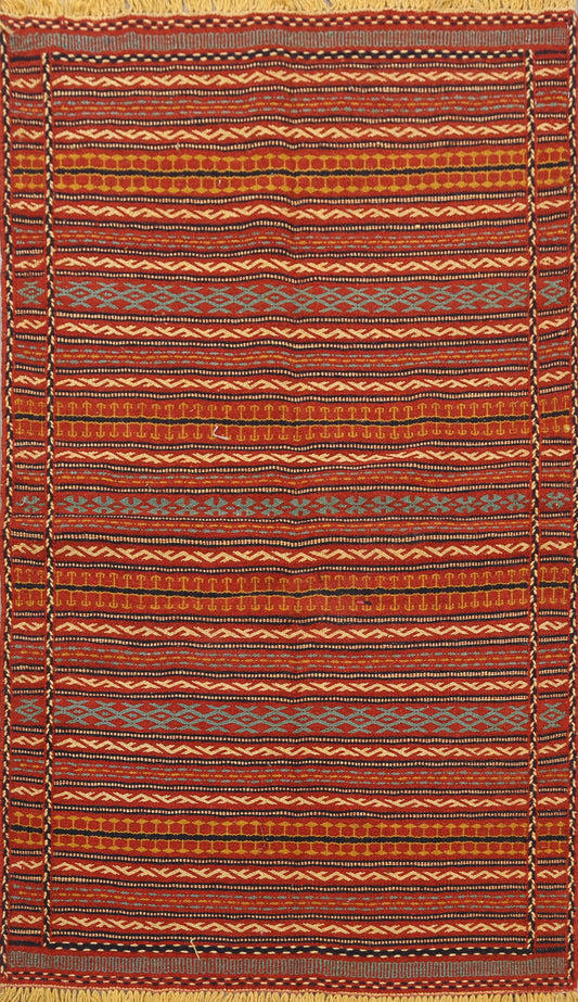 Striped Kilim Persian Area Rug 3x5