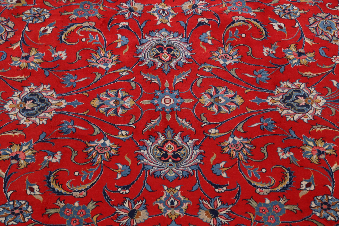 Floral Red Sarouk Persian Area Rug 10x13