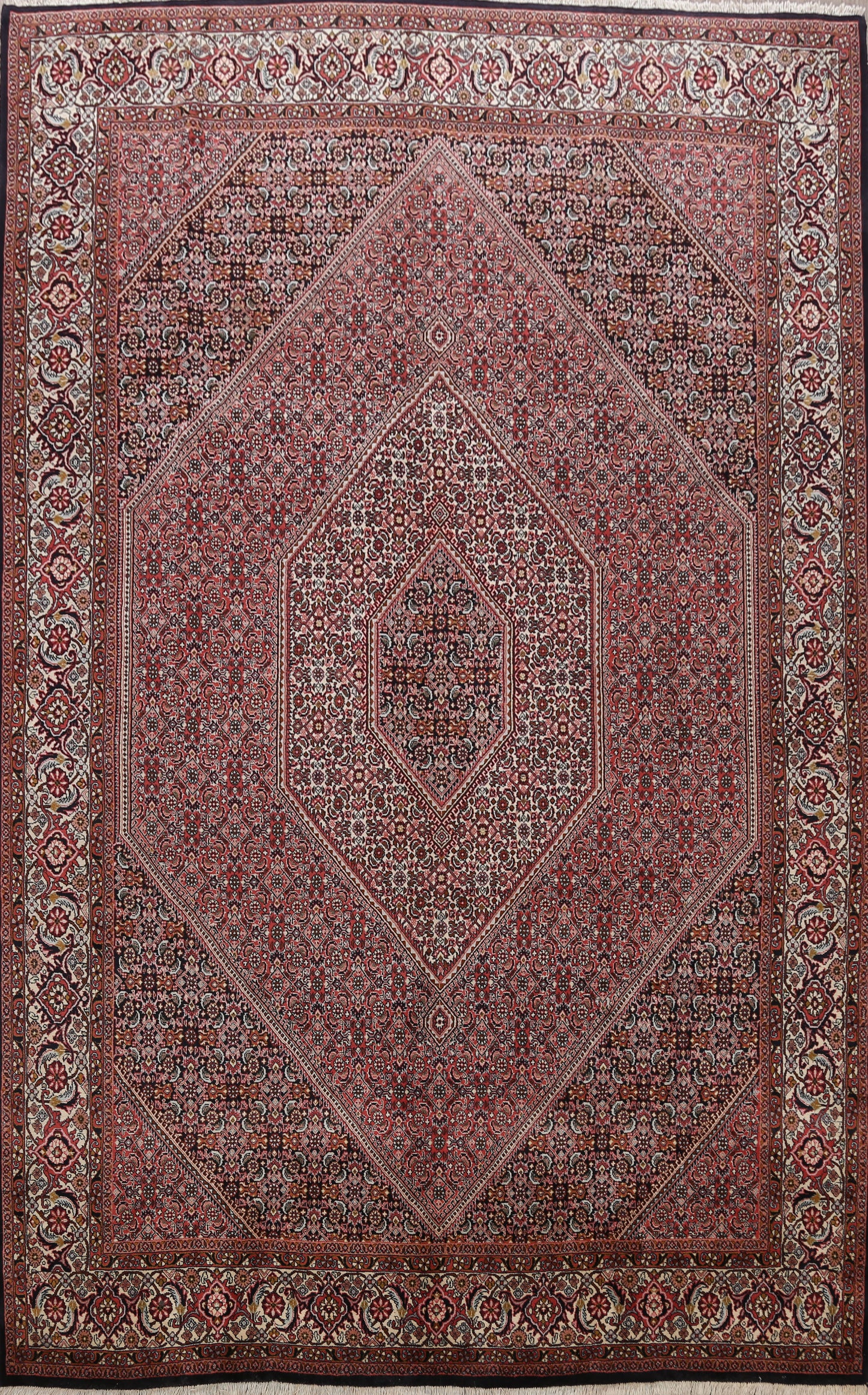 Geometric Bidjar Persian Area Rug 8x11