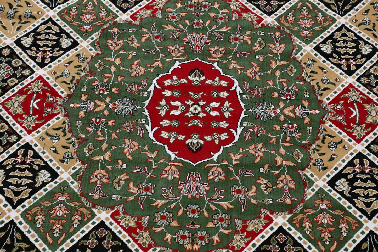 Green Tabriz Turkish Oriental Area Rug 10x13