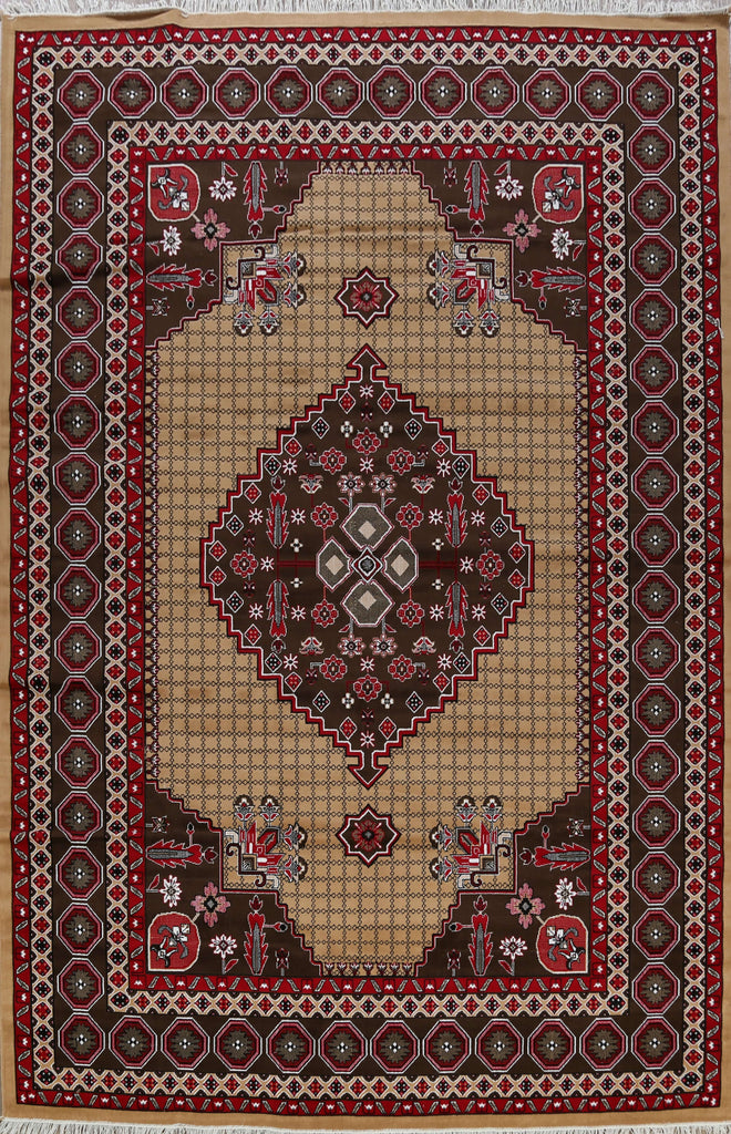 Geometric Aubusson Oriental Area Rug 10x13