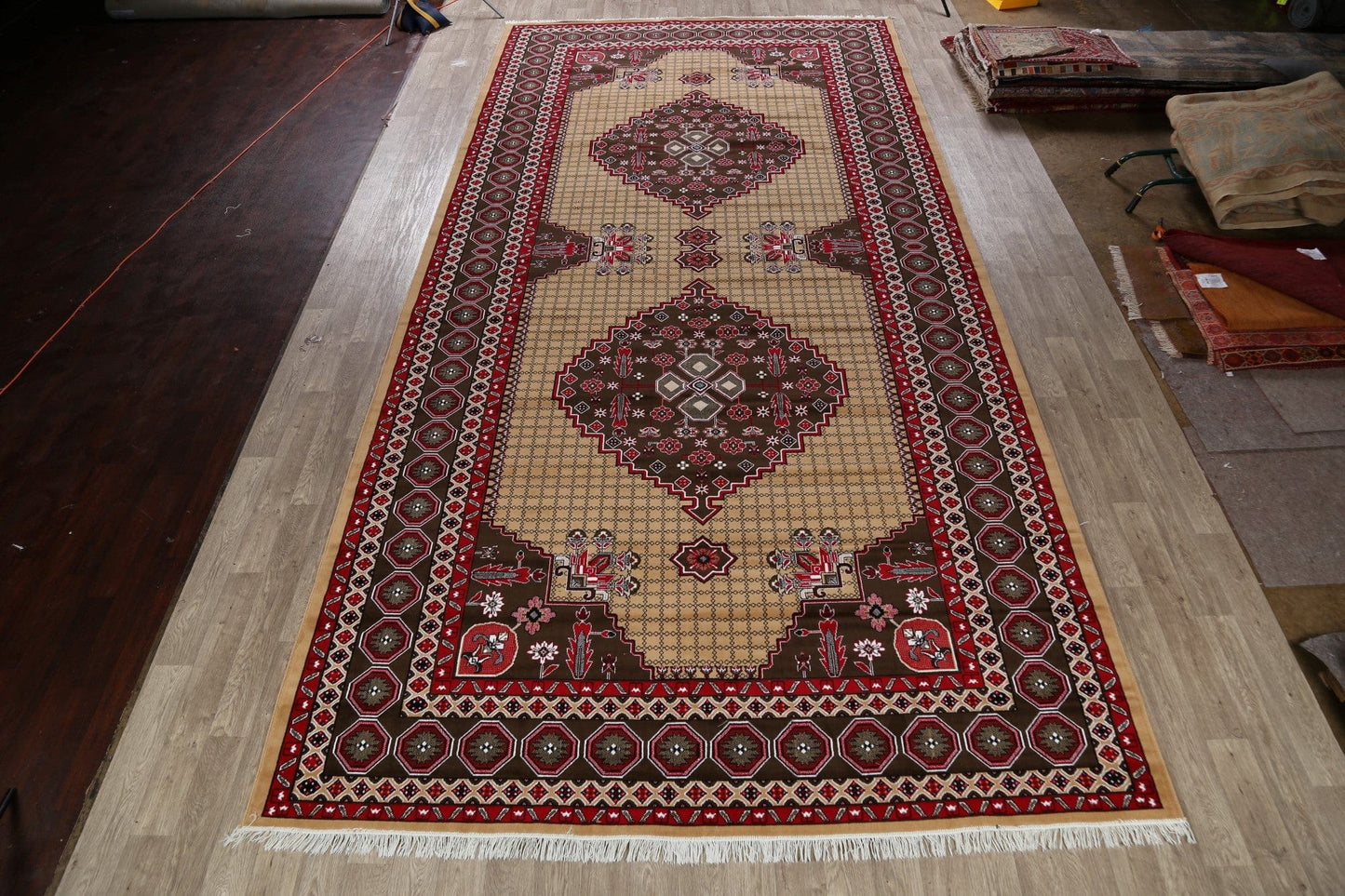 Geometric Aubusson Turkish Oriental Area Rug 10x20