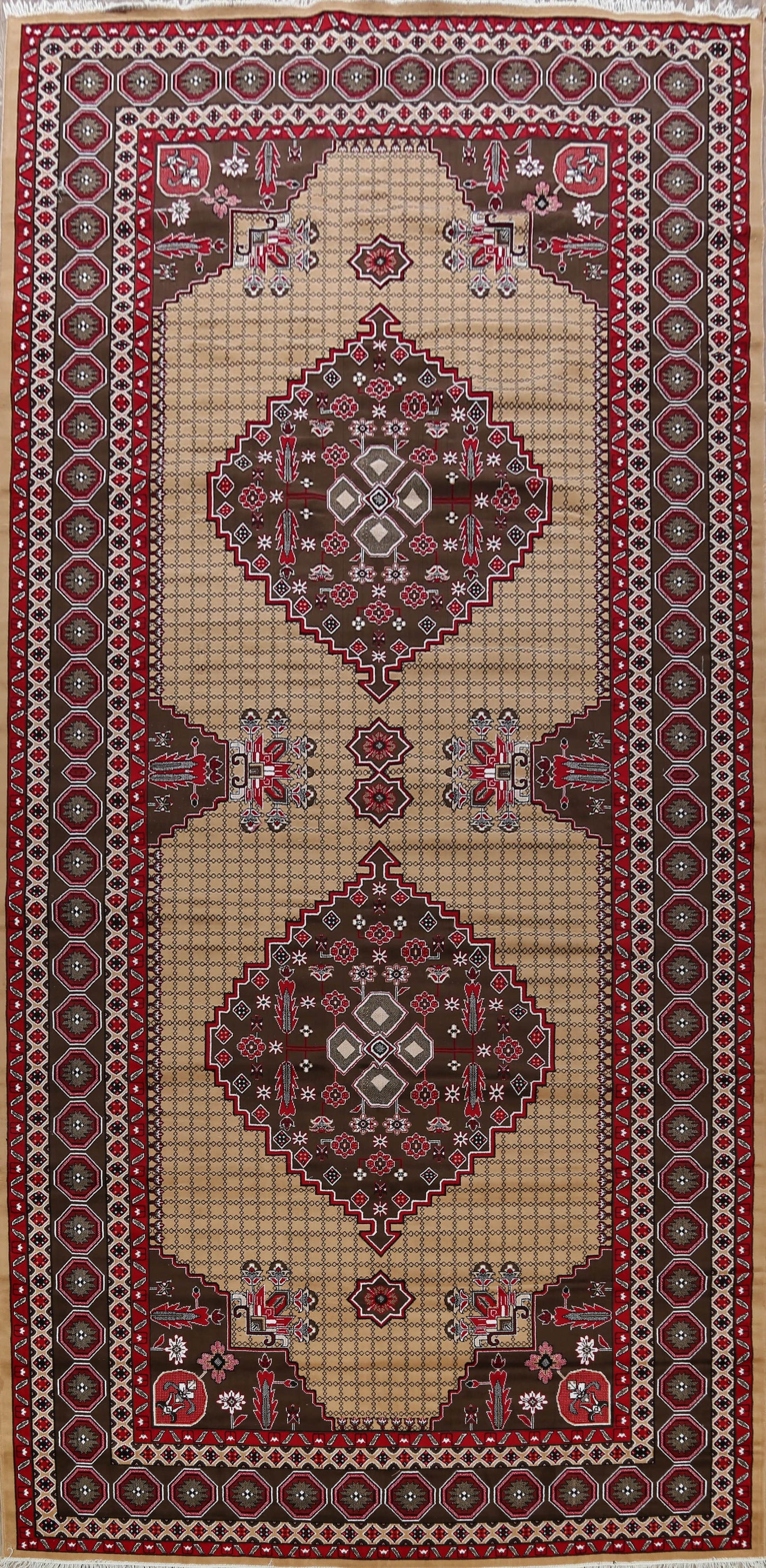 Geometric Aubusson Turkish Oriental Area Rug 10x20