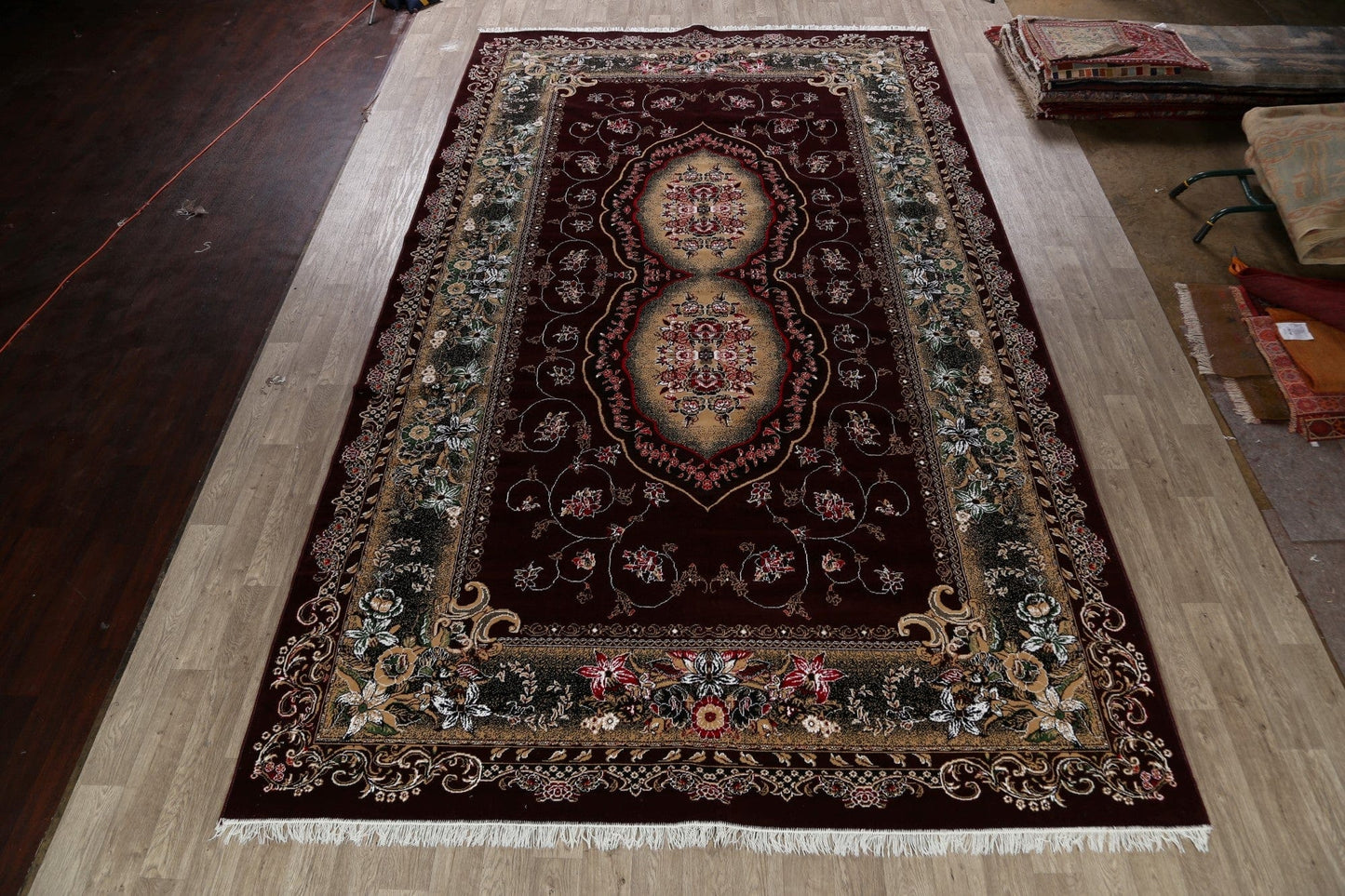 Floral Aubusson Turkish Oriental Area Rug 10x17