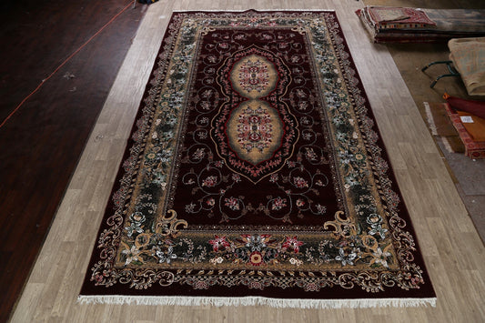 Floral Aubusson Turkish Oriental Area Rug 10x17