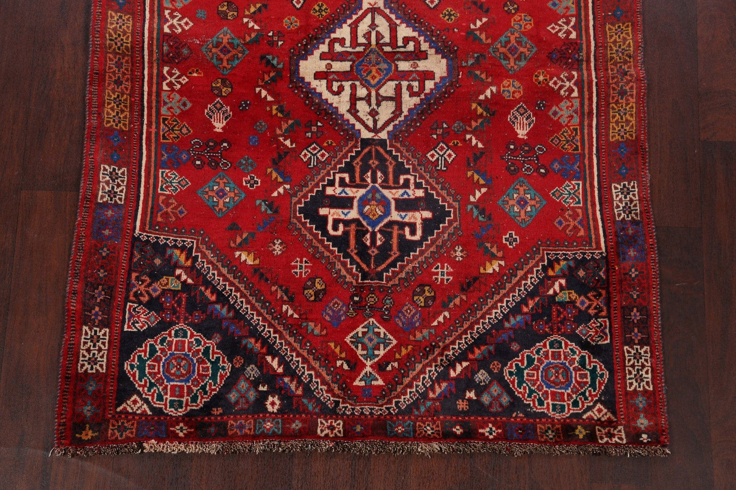 Antique Shiraz Persian Area Rug 4x6