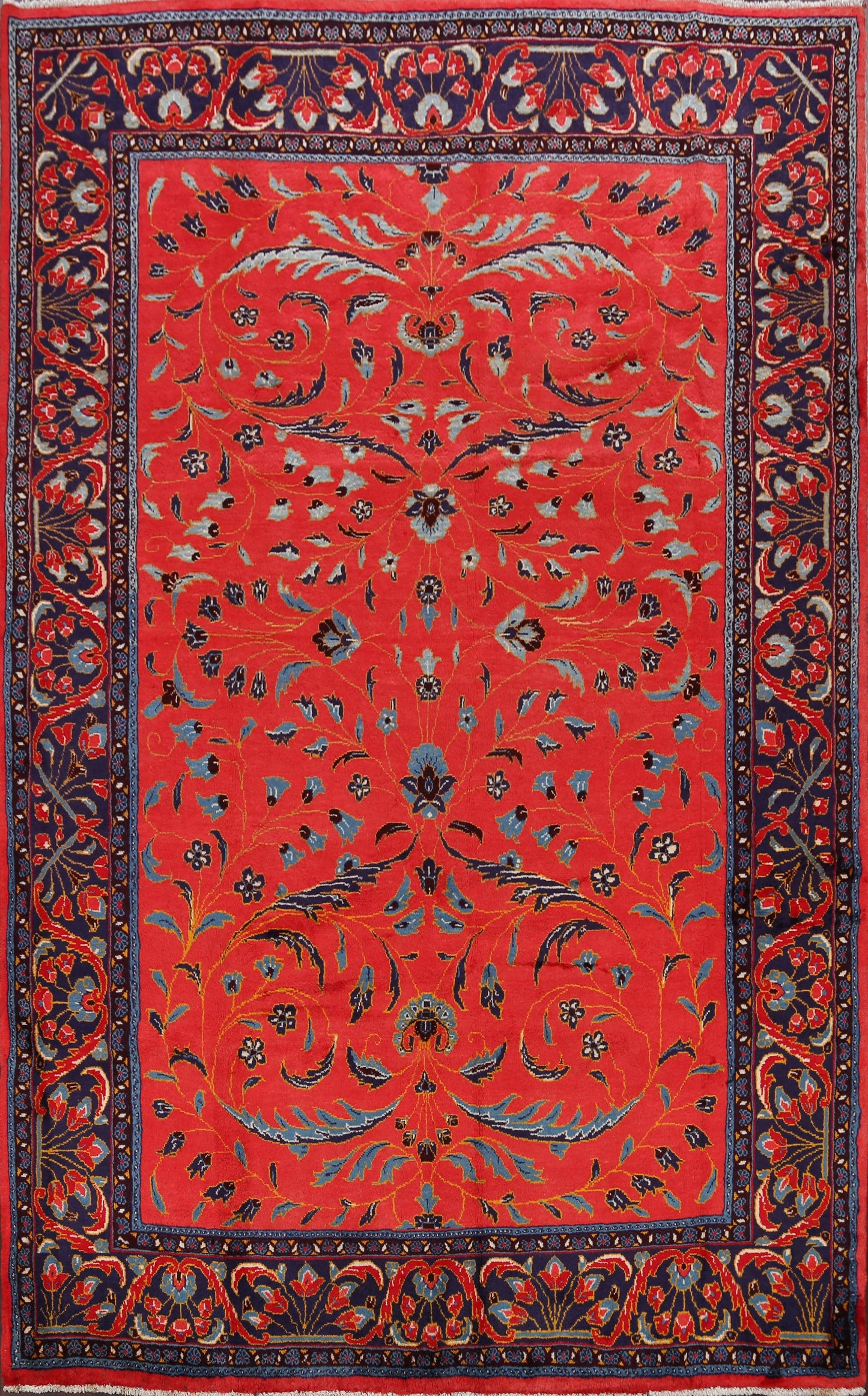 Floral Sultanabad Persian Area Rug 7x9