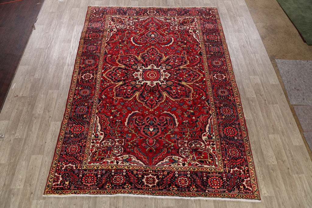 Red Heriz Persian Area Rug 8x11