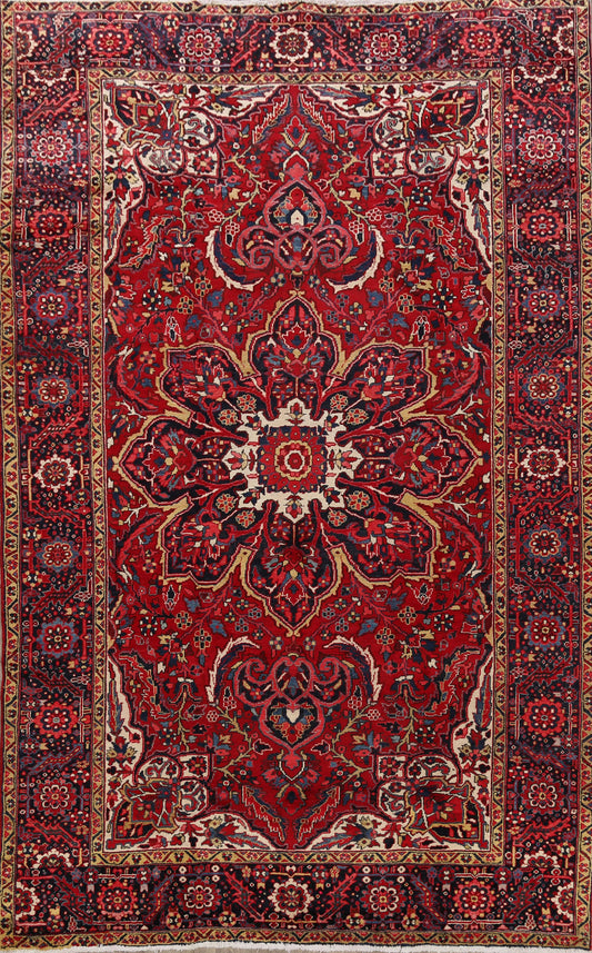 Red Heriz Persian Area Rug 8x11