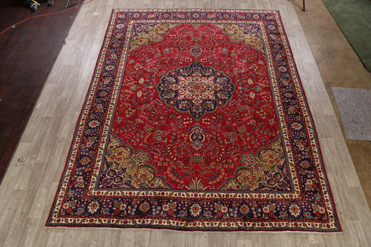 Red Tabriz Persian Area Rug 10x13