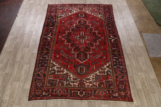 Red Heriz Persian Area Rug 8x12